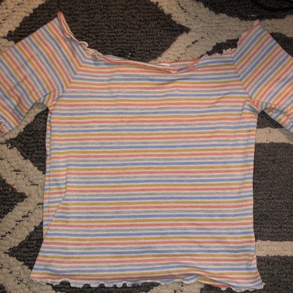 Striped soft ribbed shirt - Picture 1 of 1